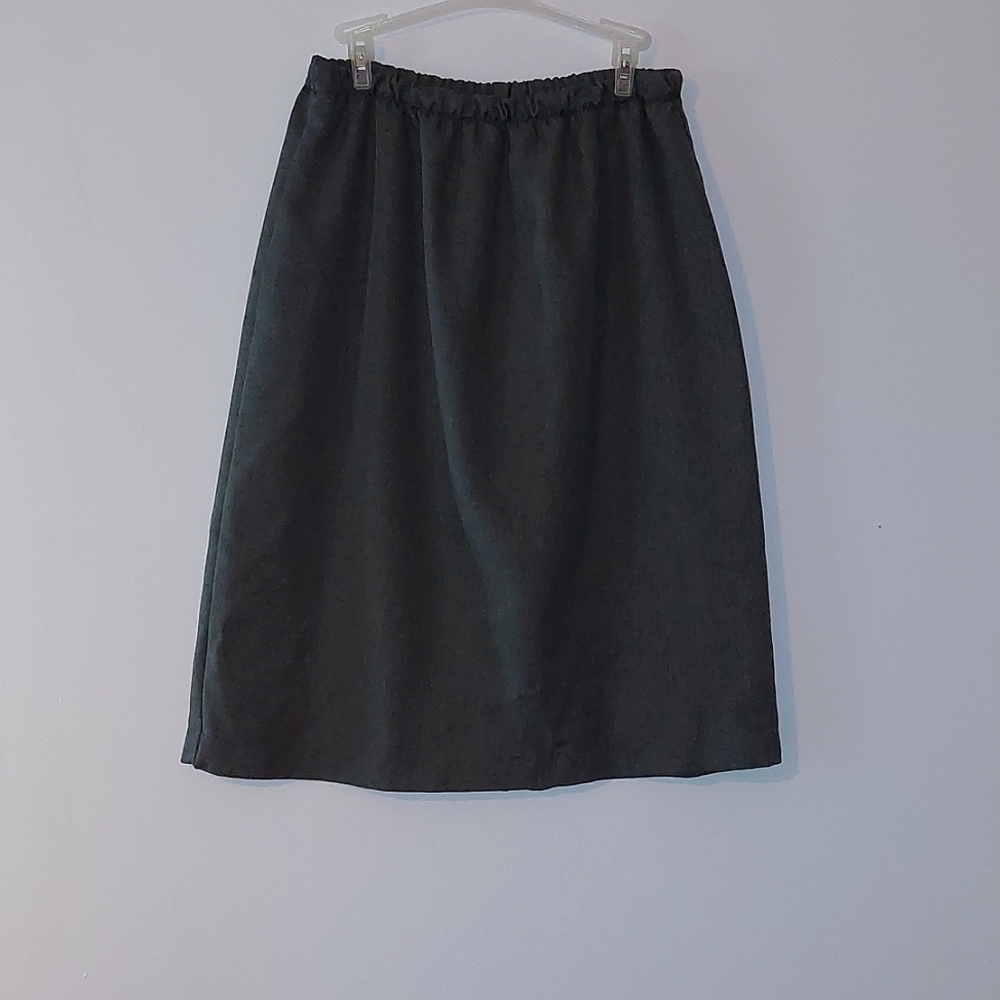 Grey flared Pencil skirt